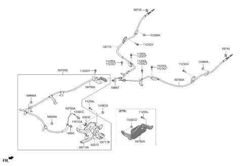 2021 Hyundai Ioniq Pad-Pedal Diagram for 59711-2S100