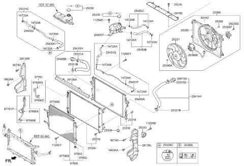 2023 Hyundai Santa Cruz Desiccant-Receiver Drier Diagram for 97802-17000