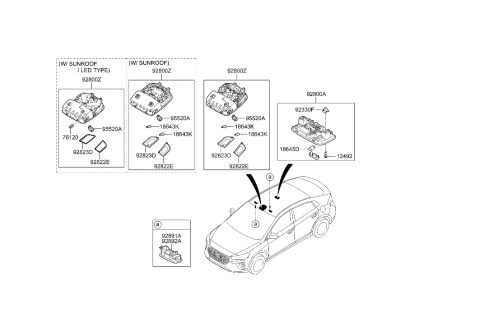 2020 Hyundai Ioniq Hybrid Room Lamp Diagram