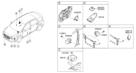 2021 Hyundai Ioniq Hybrid Relay & Module Diagram 2