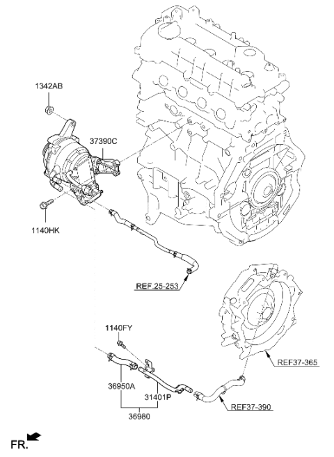 2020 Hyundai Ioniq Hybrid Alternator Diagram