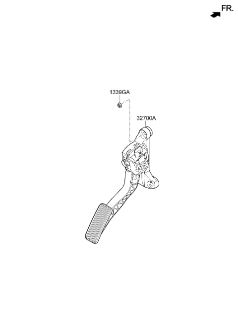 2020 Hyundai Ioniq Hybrid Accelerator Pedal Diagram