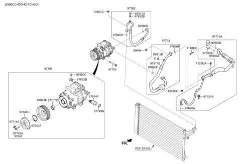 2017 Hyundai Genesis G90 Hose-Suction Diagram for 97763-D2200