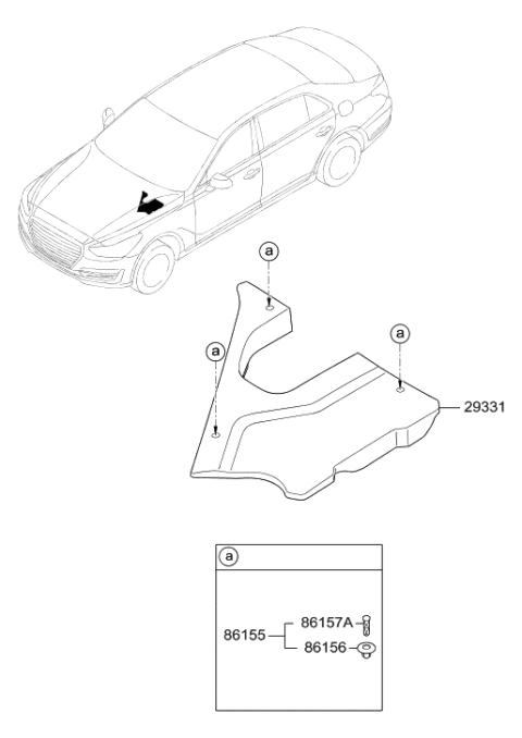 2019 Hyundai Genesis G90 Cover-P.C.U. Diagram