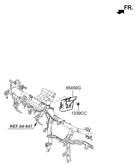 2018 Hyundai Genesis G90 Steering Column & Shaft Diagram 2