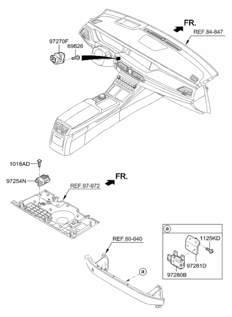 2018 Hyundai Genesis G90 Sensor Assembly-Carbon Dioxide Diagram for 97254-D2000