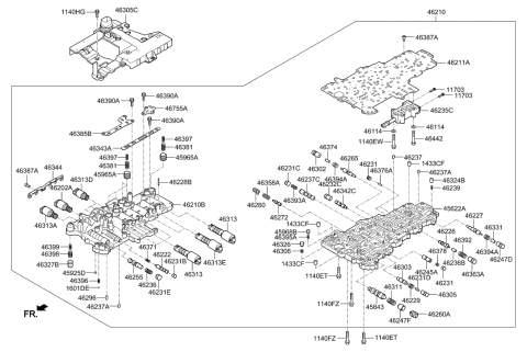 2019 Hyundai Genesis G90 Transmission Valve Body Diagram