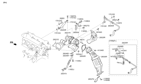 2017 Hyundai Genesis G90 Exhaust Manifold Diagram 1