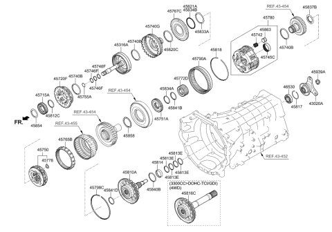 2019 Hyundai Genesis G90 Transaxle Gear - Auto Diagram