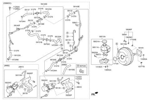 2010 Hyundai Elantra Touring O-Ring Diagram for 17100-07000