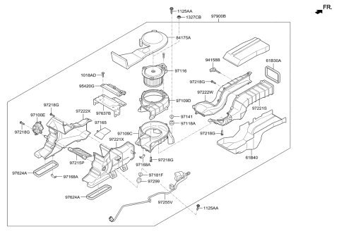 2019 Hyundai Genesis G90 Pad-Antinoise Diagram for 84799-D2400