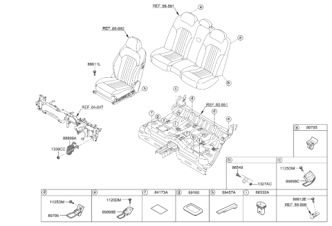 2019 Hyundai Genesis G90 Hardware-Seat Diagram