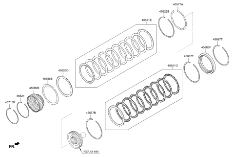 2018 Hyundai Genesis G90 Transaxle Brake-Auto Diagram