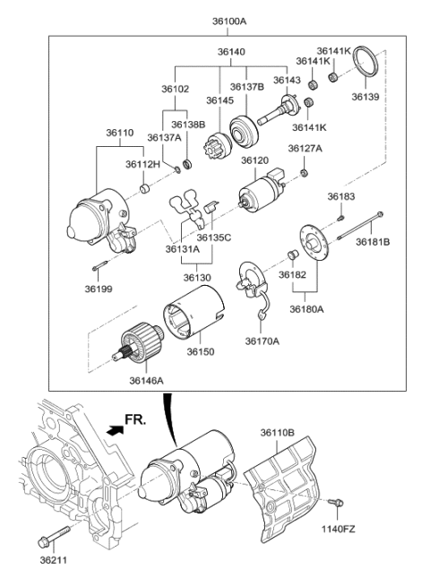 2019 Hyundai Genesis G90 Starter Diagram 2