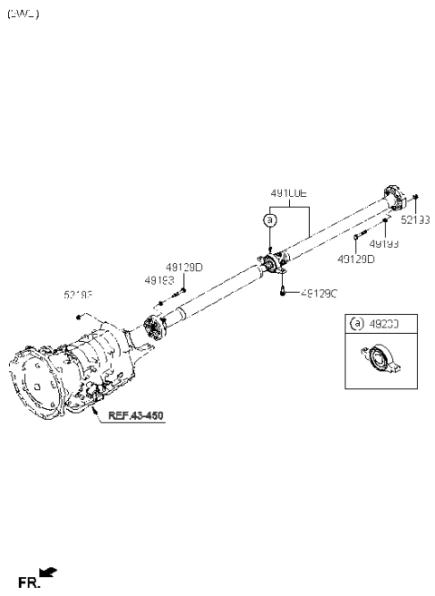 2018 Hyundai Genesis G90 Propeller Shaft Diagram 2