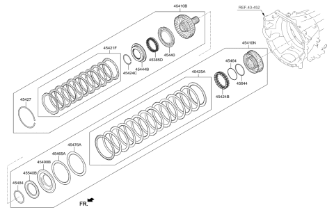 2018 Hyundai Genesis G90 Transaxle Clutch - Auto Diagram 1