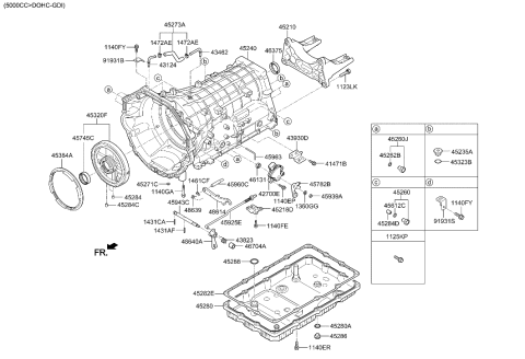 2019 Hyundai Genesis G90 Auto Transmission Case Diagram 2