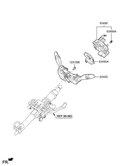 2017 Hyundai Genesis G90 Multifunction Switch Diagram