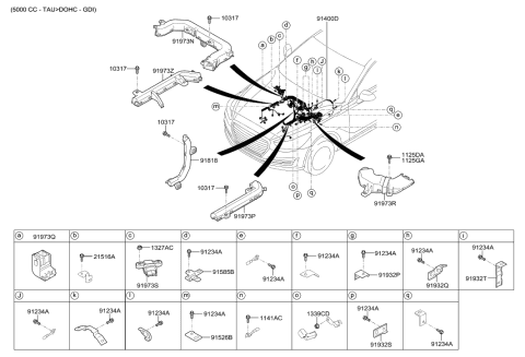 2017 Hyundai Genesis G90 Control Wiring Diagram 2