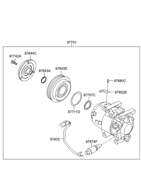 2014 Hyundai Azera Air conditioning System-Cooler Line Diagram 2