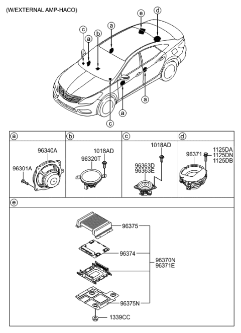 2012 Hyundai Azera Speaker Diagram 5