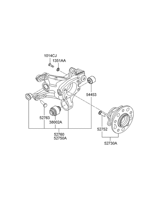 2014 Hyundai Azera Rear Axle Diagram