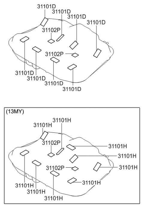 2014 Hyundai Azera Fuel System Diagram 2