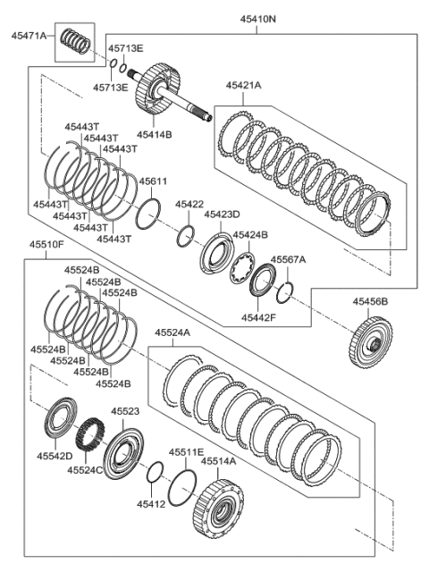 2011 Hyundai Azera Transaxle Clutch - Auto Diagram