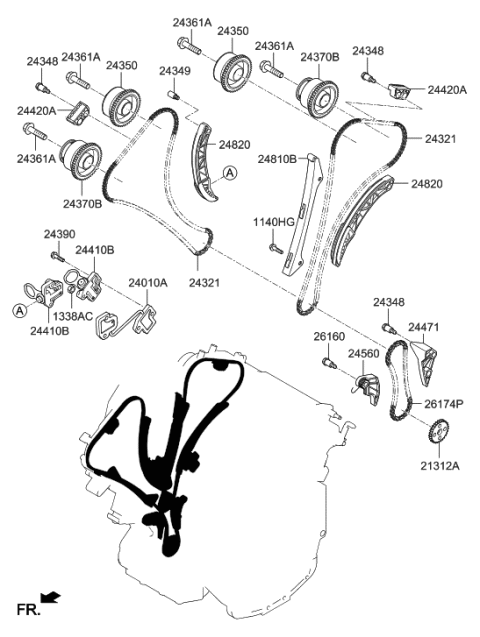 2013 Hyundai Azera Camshaft & Valve Diagram 1