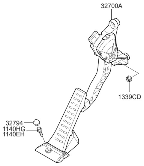 2012 Hyundai Azera Accelerator Pedal Diagram