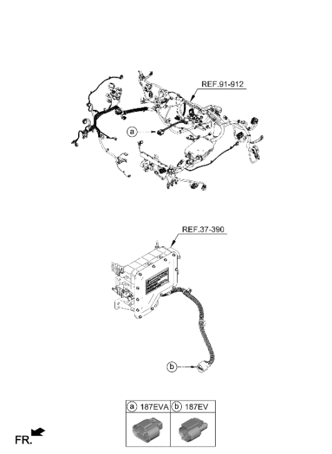 2017 Hyundai Ioniq Electric High Voltage Battery System Diagram 4