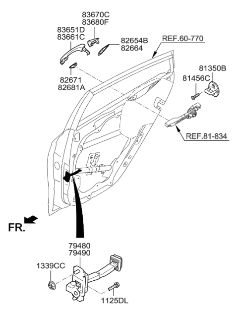 2019 Hyundai Ioniq Electric Rear Door Locking Diagram