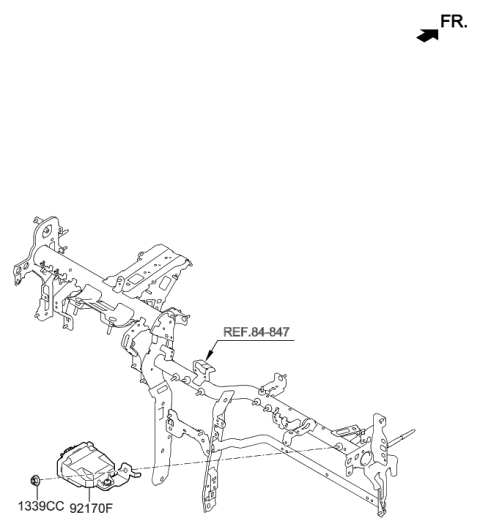 2019 Hyundai Ioniq ECU Assembly-Head Lamp Diagram for 92170-G7000