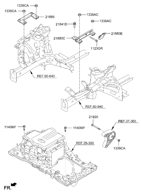 2017 Hyundai Ioniq Mounting Diagram