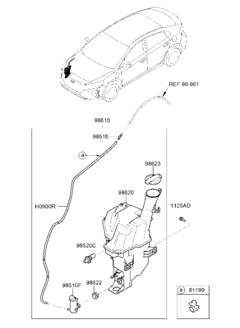 2018 Hyundai Ioniq Windshield Washer Diagram