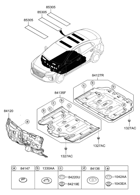 2017 Hyundai Ioniq Isolation Pad & Plug Diagram 2