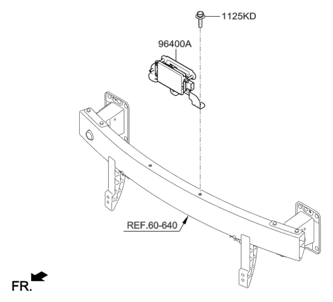 1998 Hyundai Accent Unit Assembly-Smart Cruise Control Diagram for 96400-G7100