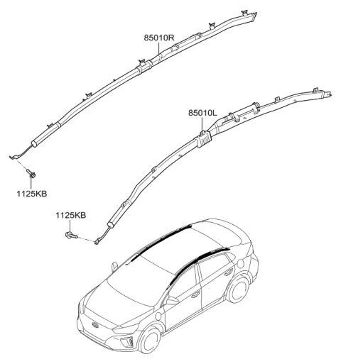 2019 Hyundai Ioniq Electric Air Bag System Diagram 2