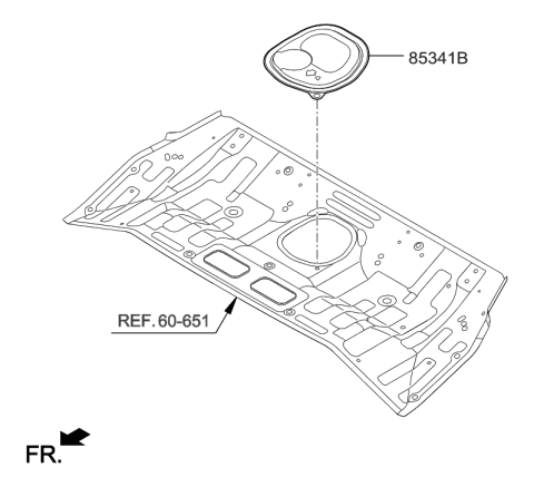 2019 Hyundai Ioniq Cover Assembly-Fuel Pump A/S Diagram for 31107-G7000