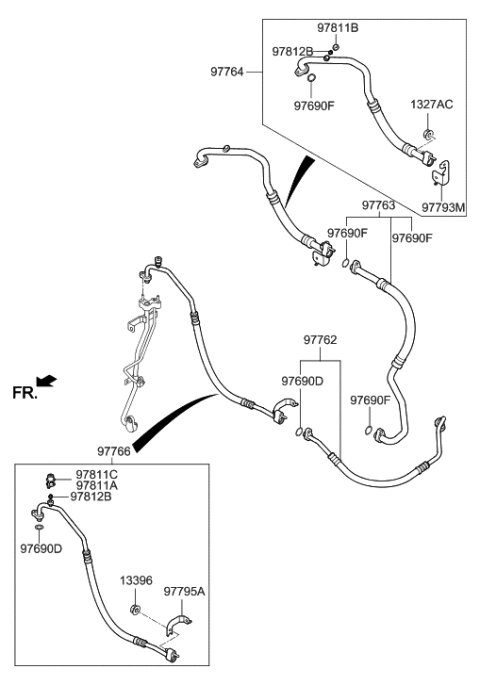 2019 Hyundai Ioniq Pipe-Discharge Diagram for 97765-G7000