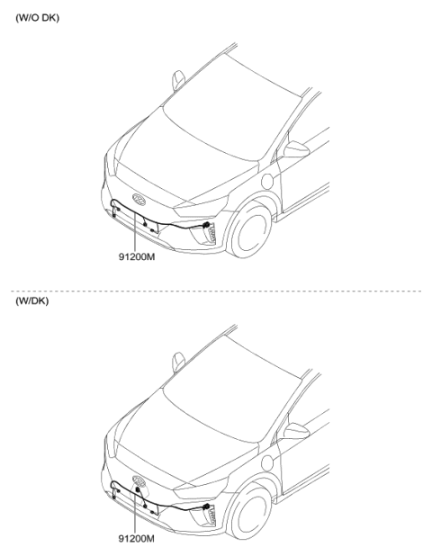 2019 Hyundai Ioniq Wiring Assembly-Fem Diagram for 91840-G7020