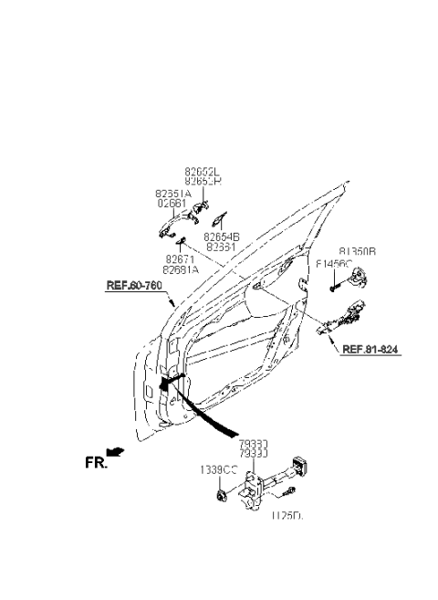 2017 Hyundai Ioniq Front Door Locking Diagram