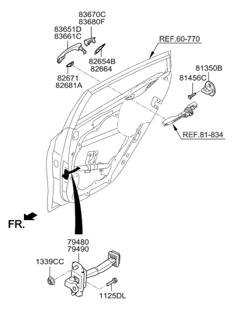 2017 Hyundai Ioniq Hybrid Rear Door Locking Diagram