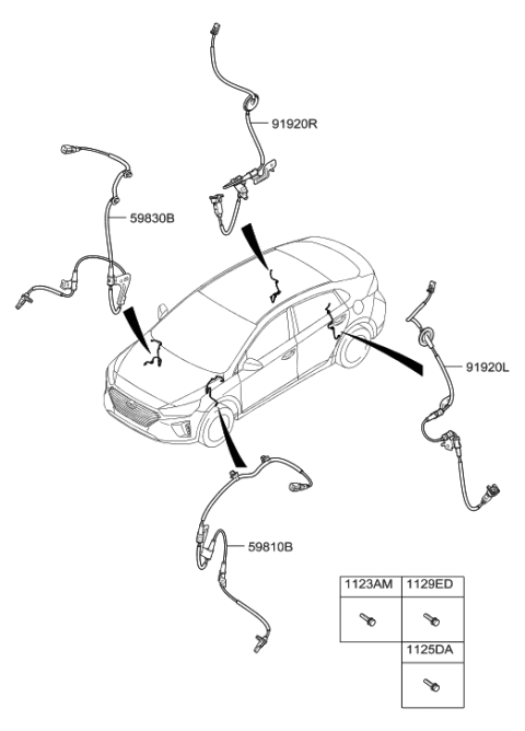 2017 Hyundai Ioniq Hybrid Hydraulic Module Diagram
