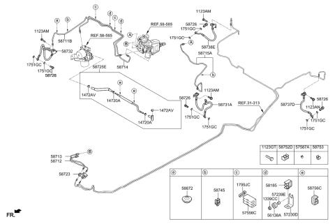 2018 Hyundai Ioniq Brake Fluid Line Diagram