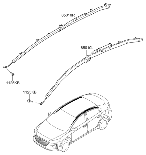 2017 Hyundai Ioniq Hybrid Air Bag System Diagram 2