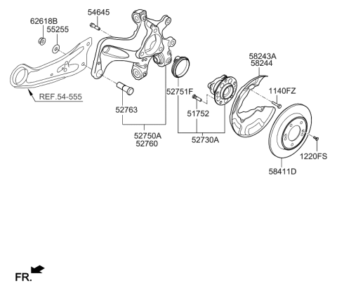 2018 Hyundai Ioniq Hybrid Rear Axle Diagram