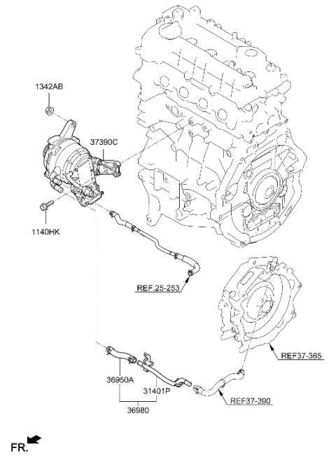 2019 Hyundai Ioniq Hybrid Alternator Diagram
