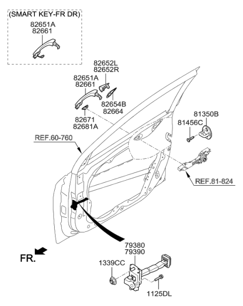 2018 Hyundai Ioniq Hybrid Front Door Locking Diagram