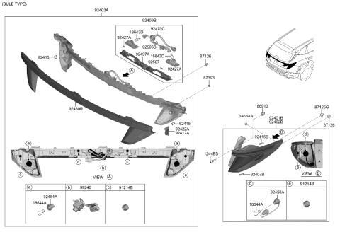 2003 Hyundai Elantra Clip Diagram for 14212-06000-N